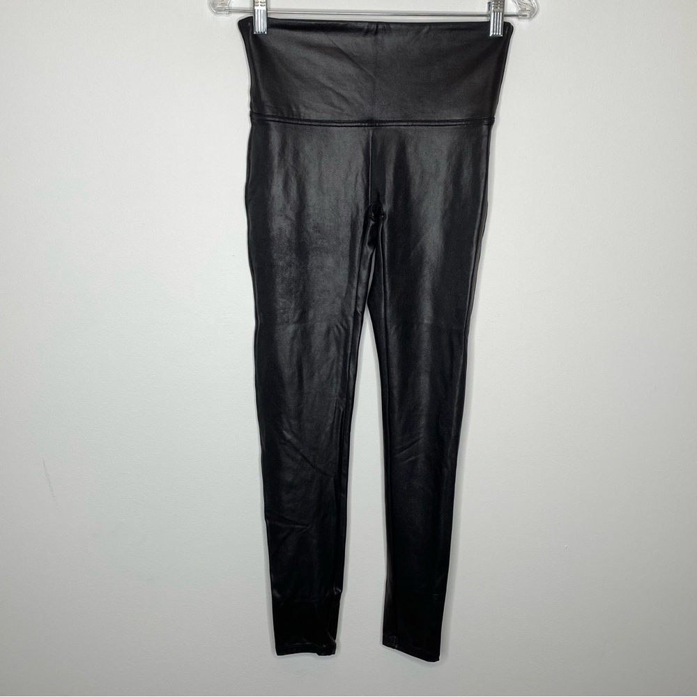 Spanx Black Faux Leather Leggings